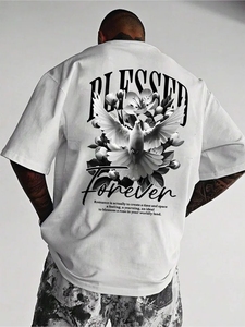 Camiseta estampada unisex para hombre con diseño de paz y bendición eterna, regalo para el hogar de alta calidad - Product Image 3