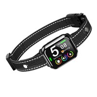 IP67 Wasserdichtes Automatisches Anti-Bell-Halsband für Hunde mit 4 Modi: Piepton, Vibration, Schock, Erkennungsfunktion und TFT-Bildschirm