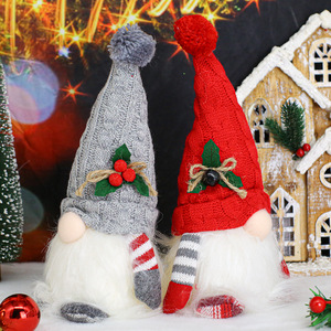 Adorno Navideño de Gnomo Luminoso con Gorro de Punto, Decoración de Rodolfo, Regalo Navideño de Lujo - Product Image 3