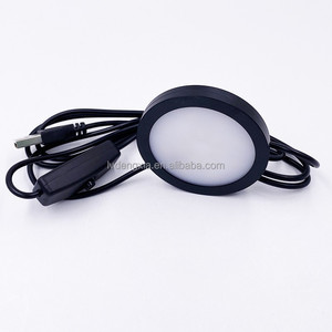 USB 5V <span class=keywords><strong>LED</strong></span> dưới ánh sáng nội các với chuyển đổi 3W Mini Spotlight bề mặt gắn trang sức hiển thị <span class=keywords><strong>Showcase</strong></span> tủ quần áo Đèn trần - Product Image 2