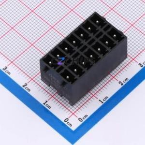 DB2EVHBG-3.81-2*7P-BK Plug-in Terminal Block Through hole,P=3.81mm Board-to-Board / Socket - Closed Snap Fixing 2x7P 3.81mm - Product Image 1
