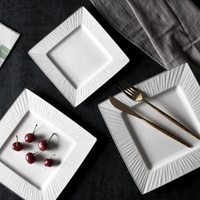 Service de table de luxe pour hôtel, assiettes à pâtes avec bordure argentée
