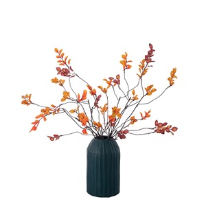 CallaFloral - Hojas Artificiales de Otoño con Granadas, Rama Individual Decorativa para Bodas, Estilo Moderno para el Hogar - Product Image 5