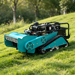 Tondeuse robot chenillée télécommandée à rayon de braquage zéro, à lame rotative, 800 mm, moteur <span class=keywords><strong>4</strong></span> temps, à essence, pour pentes et tout-terrain, 600W - Product Image 4