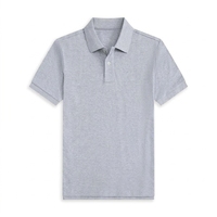 Polo d'été décontracté pour homme, col à revers, grande taille, coupe ample, couleur unie, en pur coton brodé, à manches courtes