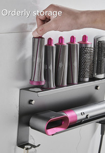 Soporte para Secador de Pelo, Multifuncional, para Baño, Sin Perforaciones, para Encimera, para Almacenamiento de Planchas y Rizadores de Pelo, Compatible con Dyson - Product Image 6