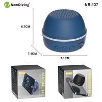 Mini altavoz magnético NR137, altavoz TWS inalámbrico con Bluetooth, soporte para teléfono móvil, base anticaídas de silicona.