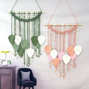 Bohemian dệt kim handmade tay dệt macrame tường treo handmade tấm thảm Boho Cổ Điển Trang trí nhà cửa