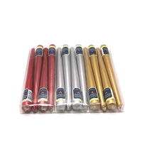 Vente en gros de bougies coniques de haute qualité, galvanoplastie multicolore or argent longue combustion non goutte à goutte
