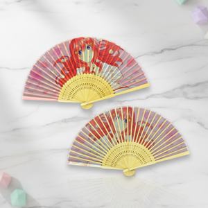 Éventail pliant personnalisé avec logo, en bois et papier, artisanat en bambou, idéal pour les activités promotionnelles et publicitaires - Product Image 6