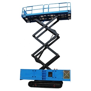 Plateforme élévatrice à ciseaux électrique mobile sur chenilles de qualité supérieure, hauteur de travail 6m, 8m, 12m, 14m - Product Image 5