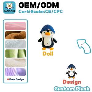 Peluche personnalisée sur mesure en forme de pingouin, jouet en peluche personnalisé, animaux en peluche sur mesure, mascotte de <span class=keywords><strong>club</strong></span> animale anime personnalisée, CPC OEM - Product Image 6