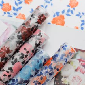 2024 nouvelle version 58*58cm LOEWS Rose Design paquet papier Wrap OPP plastique Floral Bouquet papier d'emballage pour fleuriste Wrapper - Product Image 1