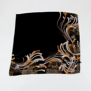 summer saudi Arabia black hijab printed colorful scarf stole for women Islamic head scarves tudung bawal voile ladies