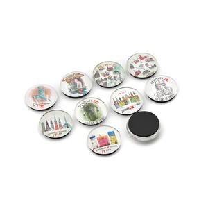 Cadeaux souvenirs en verre personnalisés, aimants de réfrigérateur en verre cristal avec impression personnalisée, autocollants pour Pâques, la fête des pères et la fête des mères - Product Image 2