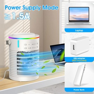 Nouveau Mini <span class=keywords><strong>Climatiseur</strong></span> Portable USB, Ventilateur Rafraîchisseur d'Air 600 ml à Eau Glacée Avec Humidificateur <span class=keywords><strong>Pour</strong></span> <span class=keywords><strong>Chambre</strong></span> - Product Image 6