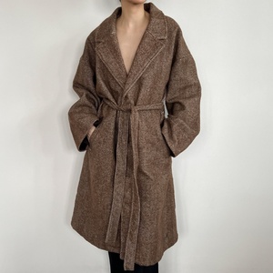 Abrigo Largo de Invierno para Mujer, Estilo Casual, Doble Botonadura, Cálido, de Modal - Product Image 1