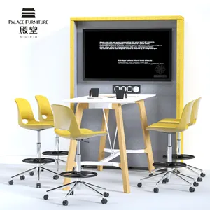 Haute qualité luxe jaune moderne métal pivotant hauteur réglable chaises de Bar tabourets Commercial utilisé café loisirs conférence