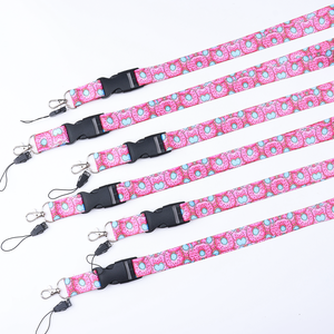 Lanière personnalisée en polyester coloré pour <span class=keywords><strong>la</strong></span> mode et <span class=keywords><strong>la</strong></span> beauté, avec logo par sublimation, sangle de cou réglable et <span class=keywords><strong>boucle</strong></span> de sécurité détachable – Direct Usine - Product Image 3