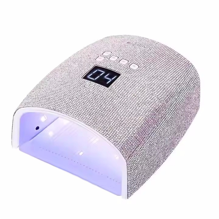 Wholesale Rechargeable Led Cordless Nail Lamp Bling UV Gel Polish Curing Rhinestone Nail Dryer with US Plug