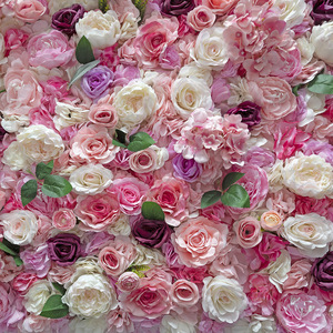 Muro de Flores Artificiales para Graduación, Día de la Madre, Decoración Interior, Fondo Fotográfico, Textura de Rosa, Set de Boda, Punto Decorativo - Product Image 1