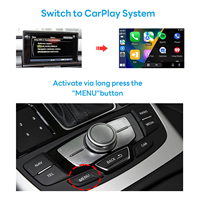 Interface vidéo sans fil Exploter LVDS RGB CarPlay Android Auto pour Audi A6 A7 2016-2018 système MMI-3G+ unité principale 7 pouces