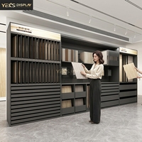 Vitrine d'échantillons en bois sur mesure pour présentoir avec tiroir inférieur pour salle d'exposition Modèle XDL291
