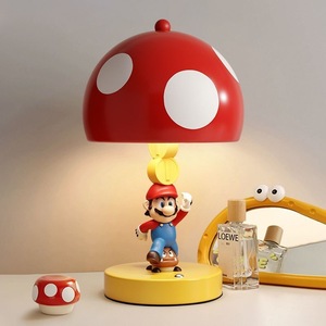 Mario Mushroom Lamp Warm Light Tricolor Tap <b>Control</b> <b>USB</b> Power Night Light For Kids Bedroom Desktop Decoration - Product Image 1
