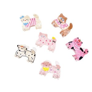 Fermagli per capelli Nini Cat da 8 cm, design a cartoni animati per bambini e donne, in plastica casual di alta qualità - Product Image 1