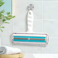 Rouleau Électrostatique Anti-Poils pour Animaux de Compagnie, Brosse de Nettoyage des Poils pour Canapé, Lit et Vêtements