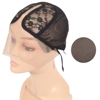 Meilleure vente femmes noir sans colle filet à cheveux chapeau perruque faisant armure Hairne réglable t-forme dentelle élastique maille cheveux cheveux Beaty Salon