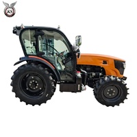 Tractor de Ruedas para Huertos y Viñedos de 80-100 HP con Funciones Automáticas, 4x4, Compatible con Pulverizadores Traseros y Herramientas Agrícolas