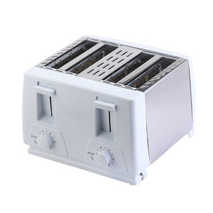 Retro 4 dilimleri ekmek kızartıcı otomatik <span class=keywords><strong>Pop</strong></span>-<span class=keywords><strong>up</strong></span> fonksiyonu paslanmaz çelik tost elektrikli - Product Image 5