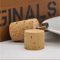 Bouchon de vin en bois clé USB clé USB clé USB bouchon de bouteille de vin liège clé de mémoire USB 16gb 64gb