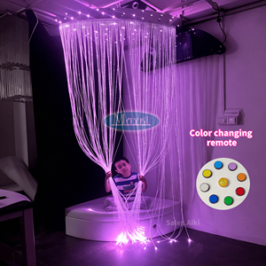 Kit de Luces LED de Fibra Óptica para Terapia Sensorial Snoezelen, Cascada de Luces de Colores para Montar en la Pared, para Niños con Autismo - Product Image 1