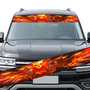 <span class=keywords><strong>Autocollant</strong></span> en vinyle pour <span class=keywords><strong>pare</strong></span>-<span class=keywords><strong>brise</strong></span> de voiture, bande solaire avant/arrière, film moulé, autocollants 3D décoratifs, <span class=keywords><strong>autocollant</strong></span> créatif pour les yeux et le crâne - Product Image 6