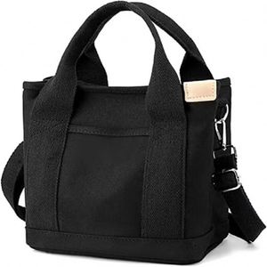 Plain Cotton Canvas Tote Bags Women Recycled Reusable Fabric Embroidered Tote Canvas Bag With Shoulder Strap - Product Image 5