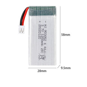 Baterai Li-ion Isi Ulang 1250mAh 803063 3.7V untuk Helikopter RC, Drone, Pesawat Terbang, dan Mainan dengan Daya Tahan Lama - Product Image 6
