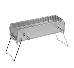 Parrilla <span class=keywords><strong>de</strong></span> Carbón Plegable Portátil <span class=keywords><strong>de</strong></span> Acero Inoxidable con Estructura Reforzada para Camping y Barbacoa - Product Image 6