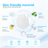Plester Jerawat Hidrokoloid Korea Tak Terlihat Mighty Private Label Grosir 36 Lembar Dengan Minyak Tea Tree & Asam Salisilat