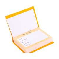 Bloc-notes adhésif de haute qualité avec couverture rigide, bloc-notes avec autocollants