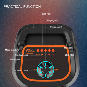 Zqs6239xw <span class=keywords><strong>2025</strong></span> Tốt Nhất Bán 6.5 "Bass Không Dây Cho <span class=keywords><strong>Bluetooth</strong></span> Speaker Đối Với Trang Chủ Theatre RGB LED Ngoài Trời DJ Đảng Karaoke Loa - Product Image 5