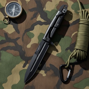 Navaja de Bolsillo ER Silence de Alta Calidad con Mango de Goma y Hoja de Acero Inoxidable, Personalizable OEM, Portátil para Supervivencia al Aire Libre - Product Image 2