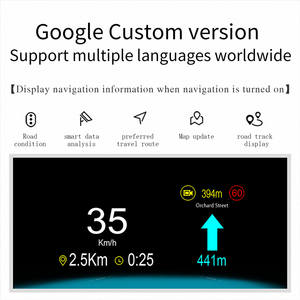 Support de téléphone portable pour <span class=keywords><strong>Tesla</strong></span> Model <span class=keywords><strong>3</strong></span> avec affichage GPS <span class=keywords><strong>HUD</strong></span> sur le pare-brise, Bluetooth et horloge, écran LED large - Product Image 5