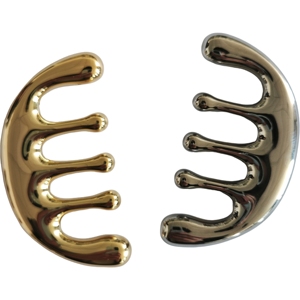 Peigne en alliage de zinc de haute qualité avec logo personnalisé, prix de gros, pour soins capillaires et thérapie - Product Image 5