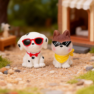 Statuette di Cani in Resina all'Ingrosso, Sculture di Cuccioli, Artigianato in Resina, Decorazioni per la Casa, Ornamenti, Miniature da Scrivania, Collezionabili Personalizzati OEM - Product Image 6