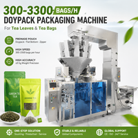 Machine d'emballage entièrement automatique pour sachets à fermeture éclair Doypack, machine de remplissage et de scellage pour sachets de thé triangulaires de 150g à 500g