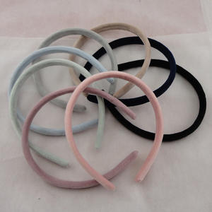 Bandeaux en plastique de velours doux pour enfants, bandeaux courts et en peluche, cerceaux de <span class=keywords><strong>cheveux</strong></span> pour filles, accessoires de bricolage, nouvelle collection, 12mm - Product Image 4