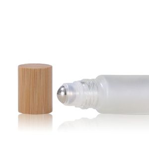 Bouteille à rouleau de luxe 10ml Bouteille à rouleau en bambou 10ml Boîte d'emballage à rouleau sur bouteille - Product Image 4
