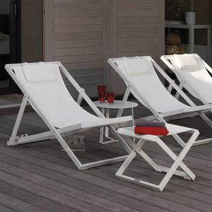 L'appui-tête confortable offre une conception ergonomique Wave Patio Chaise longue en aluminium Camping en plein air Chaise pliante - Product Image 4